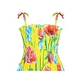 thumbnail image 4 of Robe Fille Débardeur Smockée Fleur Jaune 6 Ans, 4 of 6