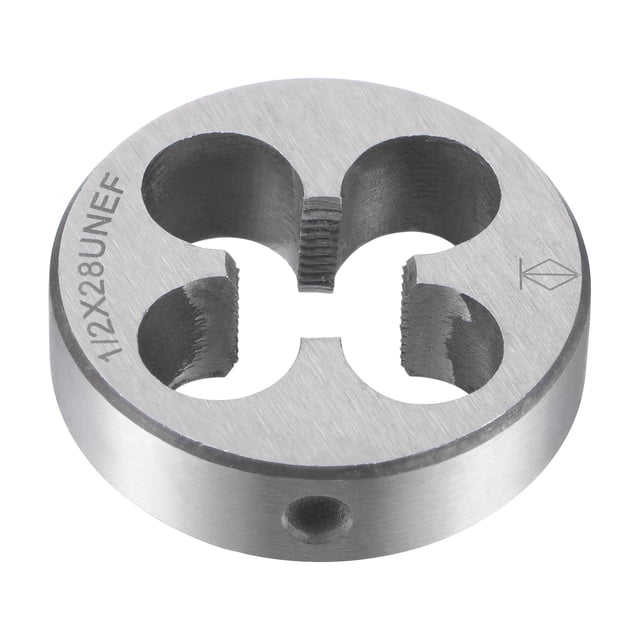 Unique Bargains 1/2'-28 UNEF Alloy Tool Steel Machine Thread Round Threading Die Hand Tool