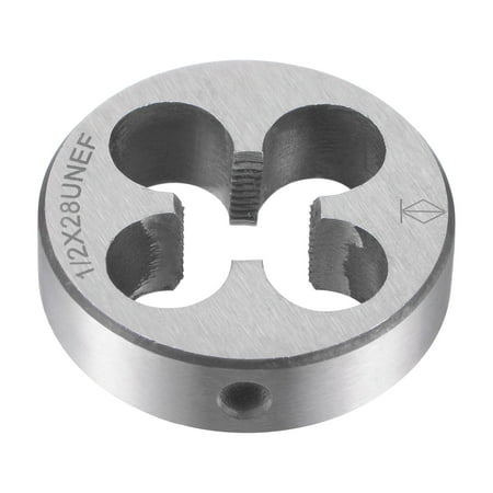 

Uxcell 1/2 -28 UNEF Alloy Tool Steel Machine Thread Round Threading Die Hand Tool