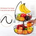 thumbnail image 6 of Bextsrack 2-Tier Countertop Fruit Basket With Banana Tree in Home for countertop,Bronze, 6 of 6