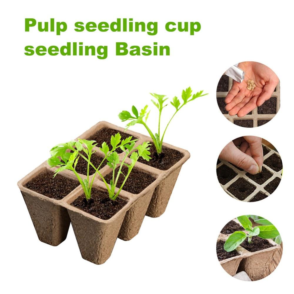 Seed Starter Tray kit,Peat Pots for Vegetable & Flower, Biodegradable Seedling Pots Germination Trays