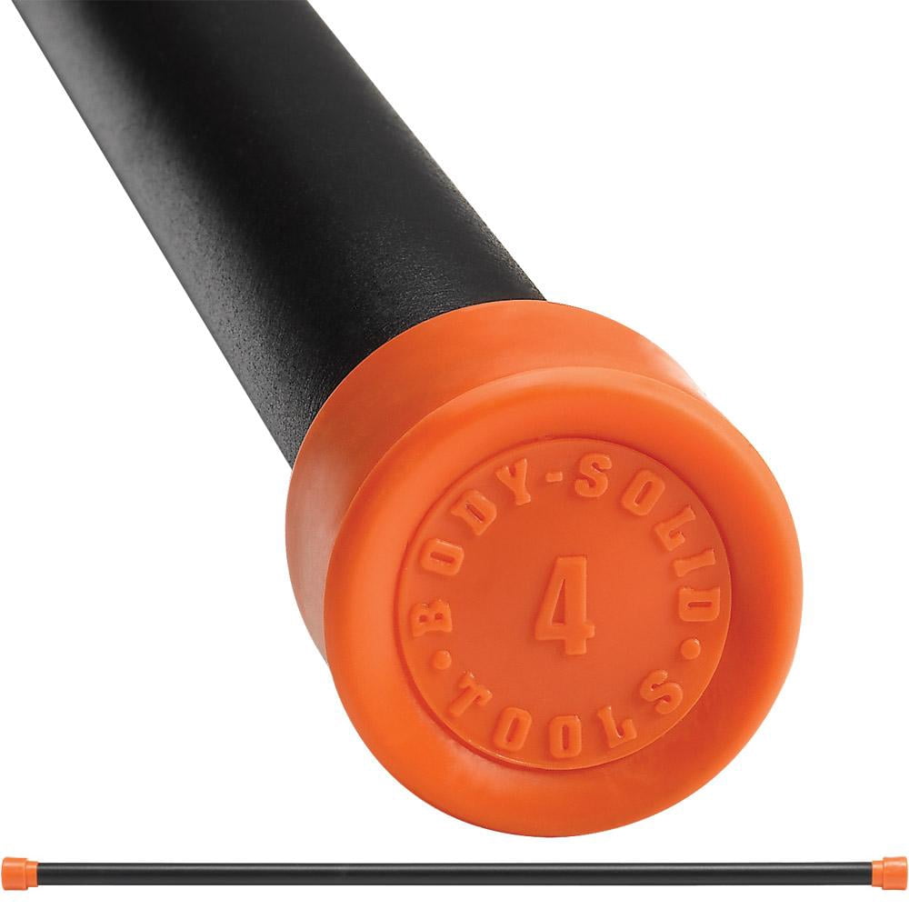 Body Solid BSTFB4 4 lb Fitness Bar - Orange
