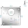 thumbnail image 4 of Kit de Placa de ReparacióN de Bisagra de Armario de 60 Piezas, Placa de Montaje de Bisagra de la Puerta del Armario de Cocina con Agujeros, Soportes de FijacióN Planos, 4 of 7