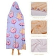 thumbnail image 4 of Kirby Character Pattern Hooded Blanket Soft Warm Cloak Wearable Blanket Hoodie For Kids Adult Cozy Flannel Fleece Bedding Throw Hooded Blanket, 4 of 7