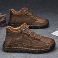 thumbnail image 5 of [Breathable Anti-Slip Sneakers] for Outdoor Use, Ideal for Spring, Summer, and Autumn, Breathable Anti-Slip Men's Casual Stitching Sneakers - Lace-Up Walking Shoes, 5 of 9