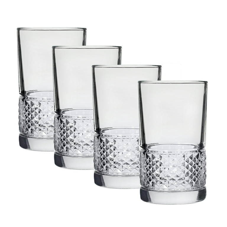 Ufrount Highball Glasses Set,Tall Drinking Cups Set of 8,Clear Water Glass  Tumblers with Straws,16 O…See more Ufrount Highball Glasses Set,Tall
