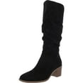 thumbnail image 1 of Style & Co. Womens August Faux Leather Almond Toe Knee-High Boots, 1 of 3