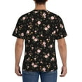 thumbnail image 2 of Rocae Flowers for Men's Moisture-Wicking Crew Tee - T-Shirt for Sports, Outdoor Activities, and Casual WearMedium, 2 of 9