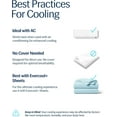 thumbnail image 4 of REST® Evercool® Cooling Comforter, King/Cali King, Blanket for Hot Sleepers, All Season Bedding to Keep Cool for Night Sweats, Breathable Lightweight Duvet, 106x90 Inches, Aqua Blue, 4 of 7