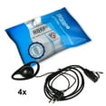 thumbnail image 2 of HQRP 4-Pack D Shape Earpiece Headset PTT Mic for Motorola CLS1110, CLS1410, CLS1413, CLS1450, 2 of 7