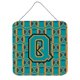 thumbnail image 1 of "Treasures Football Aqua, Orange and Marine Blue Letter Q Wall or Door Hanging Prints CJ1063-QDS66, 6"" H x 6"" W" Caroline's Treasures CJ1063-QDS66, 1 of 1