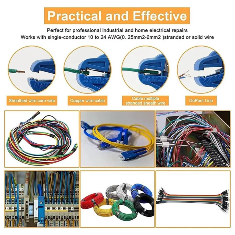 BUTTERFLY- Adjustable Automatic Wire Stripper Cable Cutter Multi Functional 2 In 1 Pliers,,