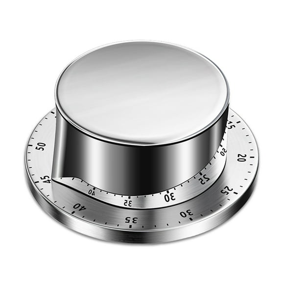 Temporizador de cocina preciso mecánico de acero inoxidable reloj despertador cuenta regresiva cocina recordatorio herramientas de parada de relojes Speravity HA059198-02B