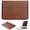 Brown, variant on MonsDirect PU Leather Tablet Sleeve Compatible with 15-16.2 inch NoteBook, Universal Computer Envelope Sleeve with Stand Cover Fits for MacBook, HUAWEI, Lenovo, Microsoft, Dell, Green