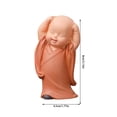 thumbnail image 3 of Pequeño Monje Zen Decoración del Hogar Sala de Estar Mesa de Té Muñeca Muñeca Cura Departamento Descompresión, 3 of 5