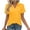 Yellow, variant on Daiosportswear Women'S Golf Shirts Short Sleeve Polo Collared Tennis Shirt V Neck Quick Dry Sun Protection,Short Sleeve Tops for Women Black S(S)