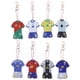thumbnail image 2 of Cuadros Decorativos Kit de pintura de diamantes 5D para niños y adultos llavero Wdftyju con taladro de forma especial hecho a mano con forma de uniforme de fútbol regalo colgante 8 piezas, 2 of 3