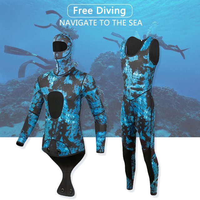 Traje de Neopreno Traje de buceo con capucha de neopreno de 3 mm Traje de buceo de natación de una pieza (M) Cgtredaw multicolor T M para Unisex
