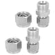 thumbnail image 5 of Conector de unión de doble férula para accesorios de tubo, 2 piezas, adaptador de accesorios de tubo de compresión, suministros industriales, uso conveniente, 5 of 8