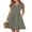 08-Army Green, variant on ANRABESS Women Summer Dress Casual Short Sleeve V Neck A-Line Knee Length Pleated Flowy 2026 Fashion Midi Dresses with Pocket Navy Blue Large