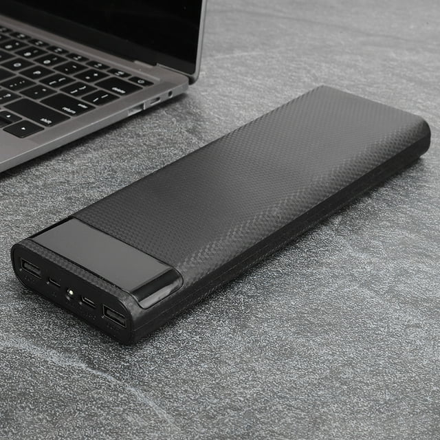 Battery Case, No Welding 10 X Mobile Power Box, Battery Storage Box For DIY Battery Shell Mobile Power Bank Black,White