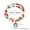 #2, variant on 2PCS Christmas Tree Colorful Soft Ceramic Bead Bracelet Bangle Women Men Jewelry-#5