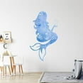 thumbnail image 1 of VWAQ Watercolor Mermaid Wall Decal Personalized Girls Room Decor - NA24, 1 of 1