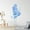 Blue, variant on VWAQ Watercolor Mermaid Wall Decal Personalized Girls Room Decor - NA24