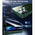thumbnail image 2 of TEMOGU-Compatible for 11 Phone Case: 11 Case Cover with 2X Screen Protector & 2X Camera Lens Protector 11 [Effortless Buttons] Translucent Mag Safe Funda para11 6.1'', Green, 2 of 4