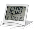 thumbnail image 2 of Herwey Temperature Alarm Clock, Folding Alarm Clock,1Pc Portable Folding Travel Digital LED Alarm Clock Temperature Calendar Snooze, 2 of 8