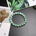 thumbnail image 4 of Fine AAA 100% Natural Burmese Green Jade Round Beads Bracelet Women Stone Jewelry Gemstone Gift Handmade Strand Bracelets, 4 of 5