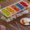thumbnail image 4 of Ovzne Food Grade Fruit Storage Box - Transparent Compartment Fresh-Keeping Box With Built-In Ice Box, 4 of 7