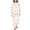 White, variant on LIZUOJUN Cute Pajama Sets for Women Long Sleeve Pants Sleepwear 2 Piece Lounge Set Soft Cozy Warm Pjs Loungewear Casual Pajama Warm Cozy Sleepwear - L