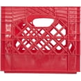 thumbnail image 3 of 16 Quart Plastic Milk Crate 6-Pack Variety Pack, Heavy-Duty Stackable Storage Crates for Home & Commercial Use, 3 of 9
