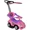 Pink with Visor, variant on ChromeWheels 3 in 1 Ride on Toys Pushing Car with Removable Sun Visor Red