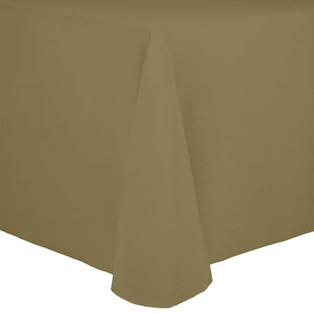 

Ultimate Textile Cotton-feel 70 x 104-Inch Oval Fine Dining Tablecloth