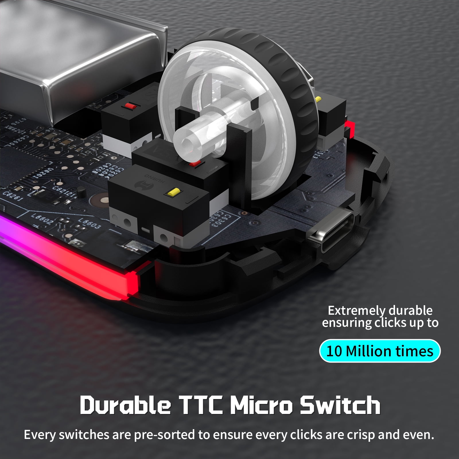 T66 3-Mode RGB Wireless Gaming Mouse - Ergonomic, Lightweight Design with Customizable Backlighting, Macro Programming Support, 650mAh Rechargeable Optical Sensor Mouse