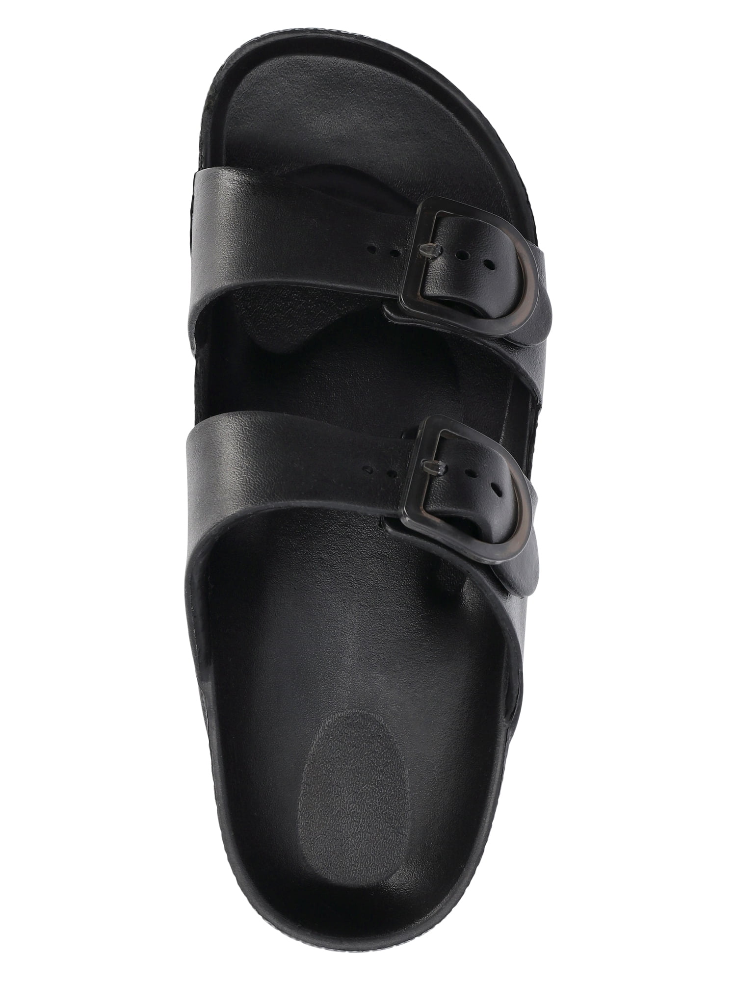 Time and Tru Women's Double Buckle EVA Slide Sandals