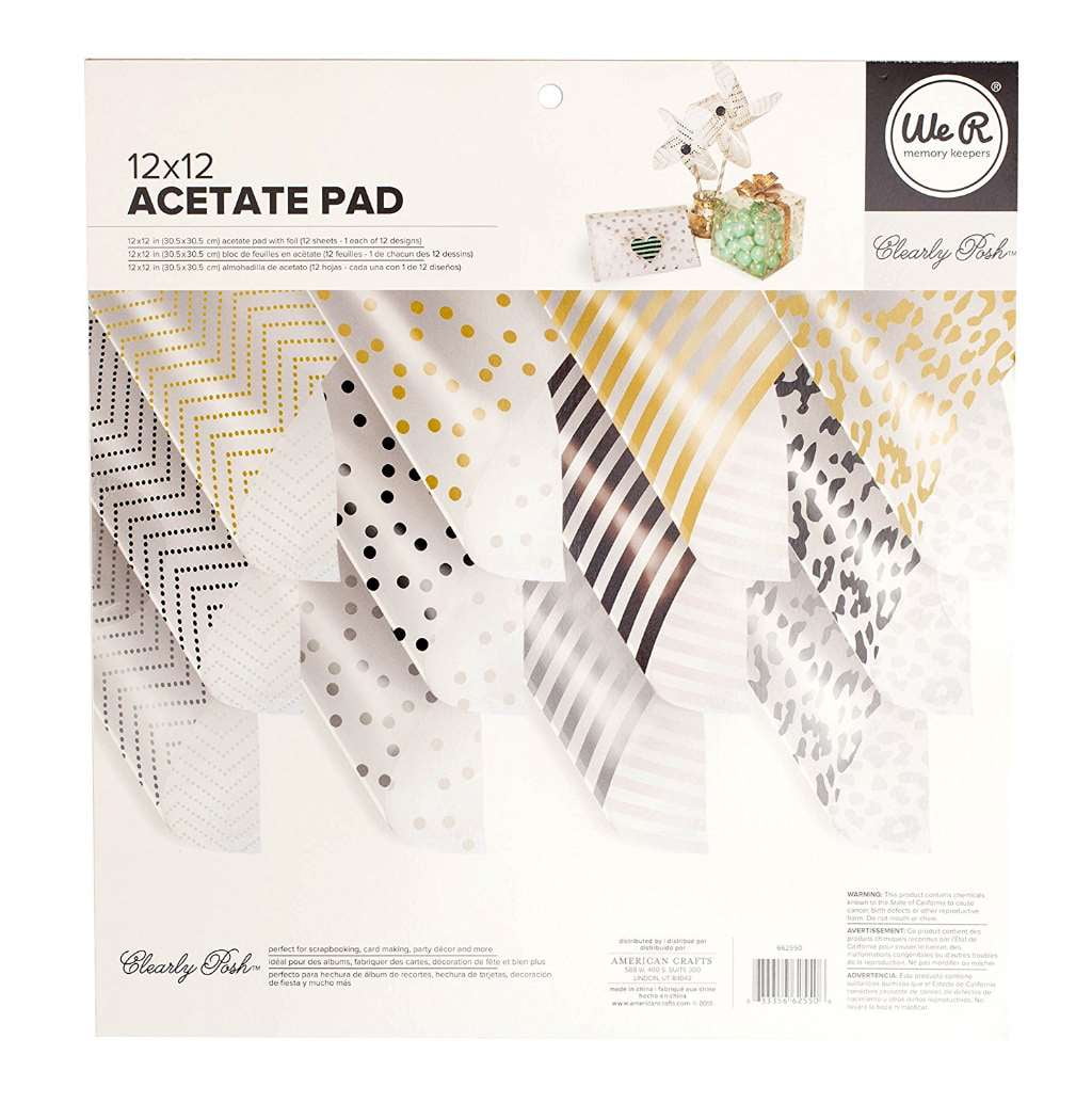 printed acetate sheets