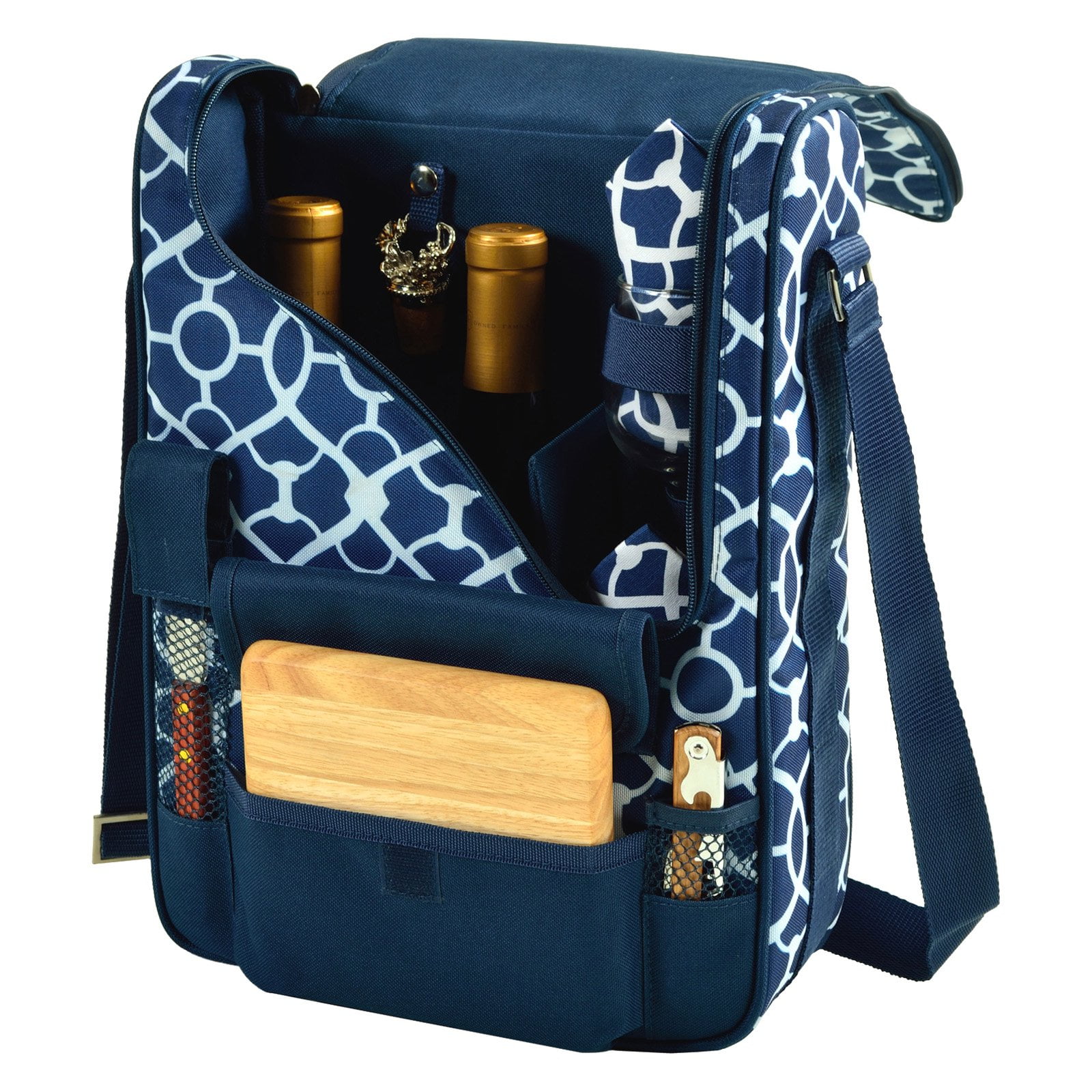 Picnic at Ascot 2 Person Deluxe Wine and Cheese Cooler Bag