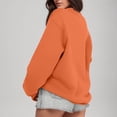 thumbnail image 3 of Gibobby Sudaderas para mujer Sudadera con capucha de manga larga con cuello redondo y estampado de amor para el día de San Valentín al libre para mujer 4 (Anaranjado, L), 3 of 4