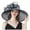 Grey, variant on Kcolen Sun Hat for Women Tea Party Hats Elegant Women's Wide Brim Sun Hat for formal Events Wedding Guest and Garden Tea Party Occasions
