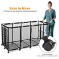 thumbnail image 4 of Yescom 65" Pool Toy Storage Large Rolling Cart Mesh Bin, Green, 4 of 9
