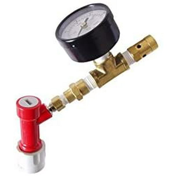 Pin Lock QD Adjustable Pressure Relief Valve W/Pressure Gauge