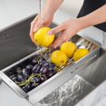 thumbnail image 3 of Stainless Steel Kitchen Sink Drain Basket, Retractable Dish Rack, Crisper, Bowl, Chopsticks, Dish Tray, Storage Rack, 3 of 5