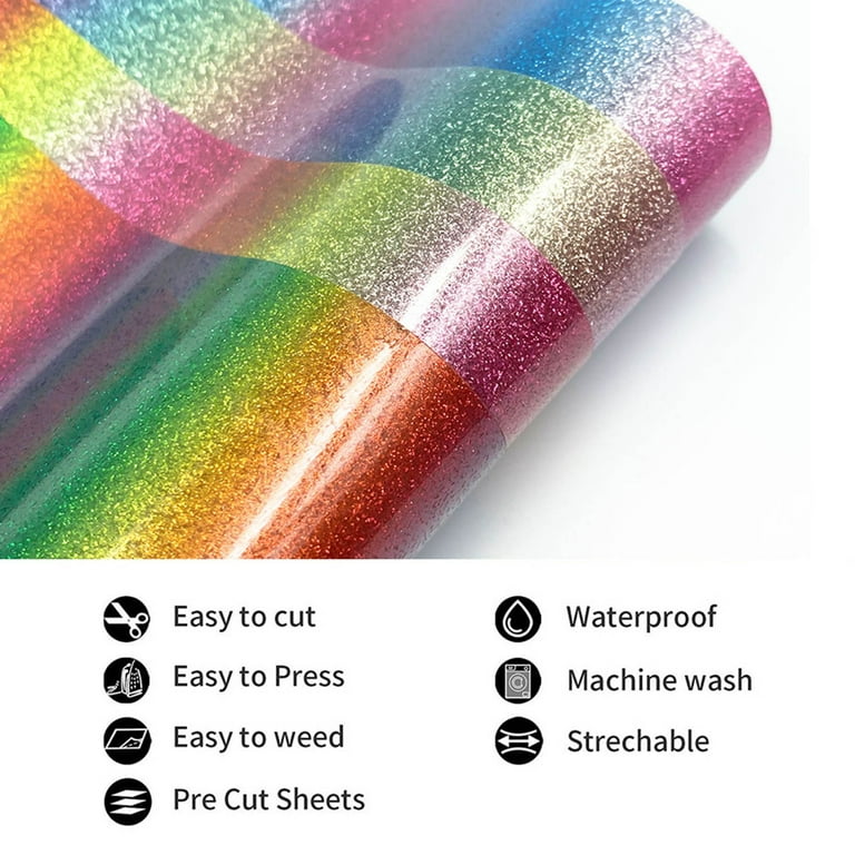 Wiueurtly Foil Sheets for Crafts Vinyl Heat Thermal Transfer Iron