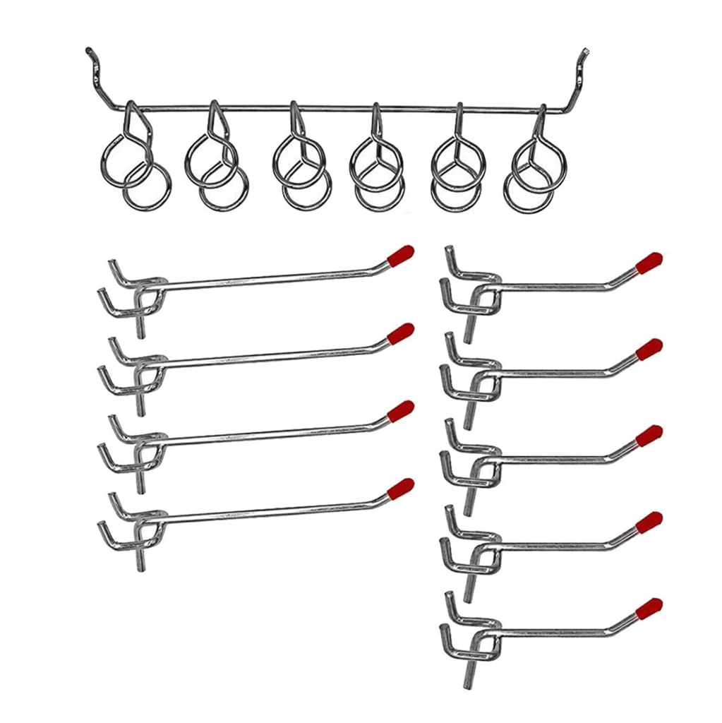 BQBQERT Professional 114pc Pegboard Storage with Sturdy Iron Metal Hook for Workshop and Craft Supplies Household
