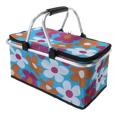 collapsible insulated picnic basket insulated bag camper