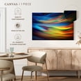 thumbnail image 5 of Elephant Stock Magic Glares Wall Art - Horizontal Canvas Wall Art - Living Room Wall Decor - Abstract Canvas - Gray And Turquoise Decor By Ursula Abresch - 30" x 20", 5 of 8