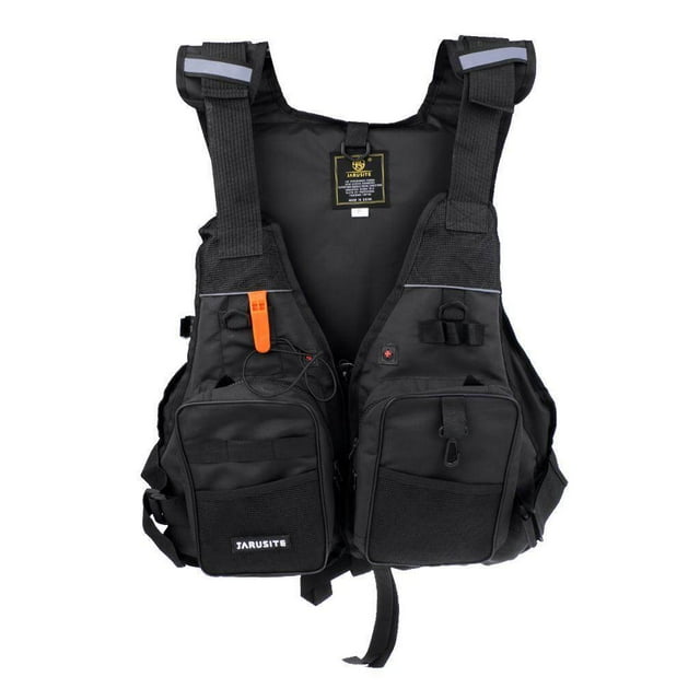 Universal Kayak Canoe Sailing Fishing Life Jacket Kayaking Fishing Multi Buoyancy Aid Black